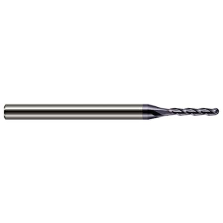 Miniature End Mill - Ball - Long Flute 0.0780 (5/64) Cutter DIA X 0.3120 (5/16) Length Of Cut